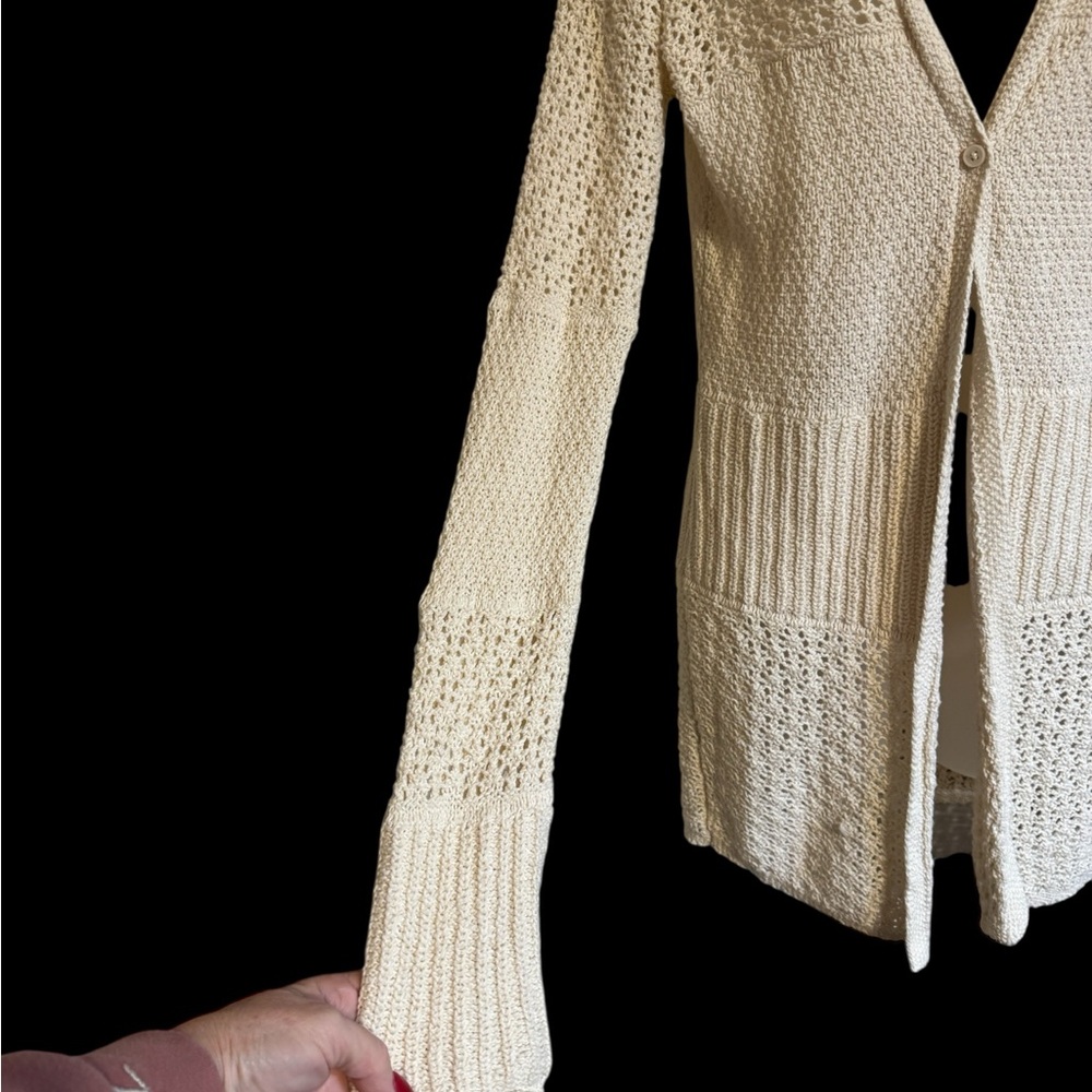 NEW American Eagle  Cream Women's Spring/Summer Sweater  SMALL    #U - Picture 3 of 11